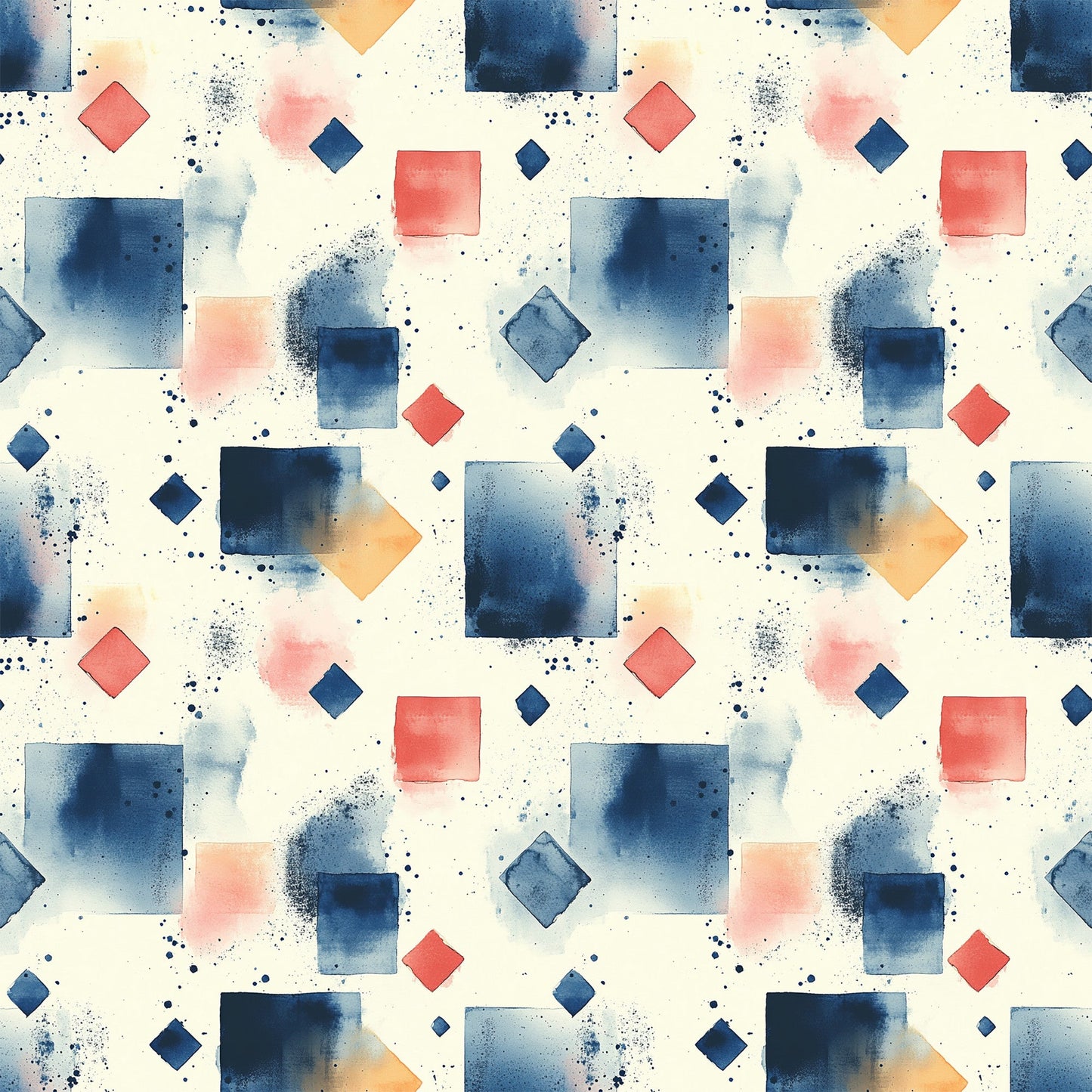 Mid Century Mod Geometric Pattern 7 Quilting Cotton Fabric