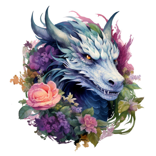 Elemental Dragons Fabric Panel 8