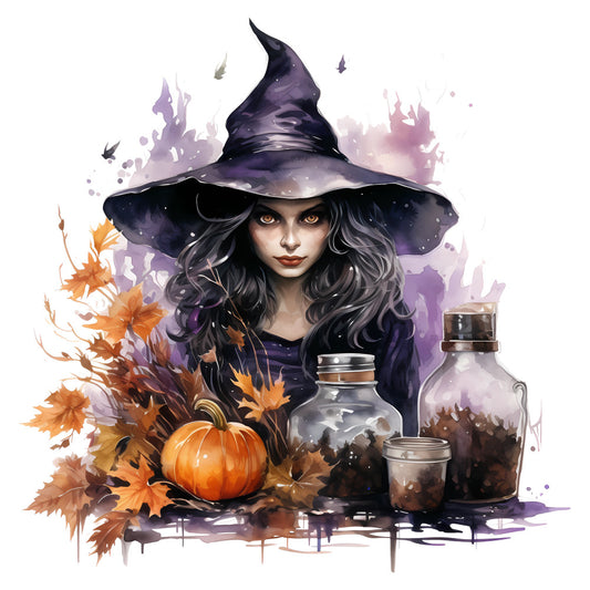witch, purple, black, dark purple, golden orange, amber, autumn, fall, halloween, magical, mystical, whimsical, elegant, gothic, fantasy, potion bottles, pumpkin, dried flowers, castle, spooky, enchanted, dark academia, moody, celestial, stars, witchy aesthetic, dark fantasy, seasonal, october