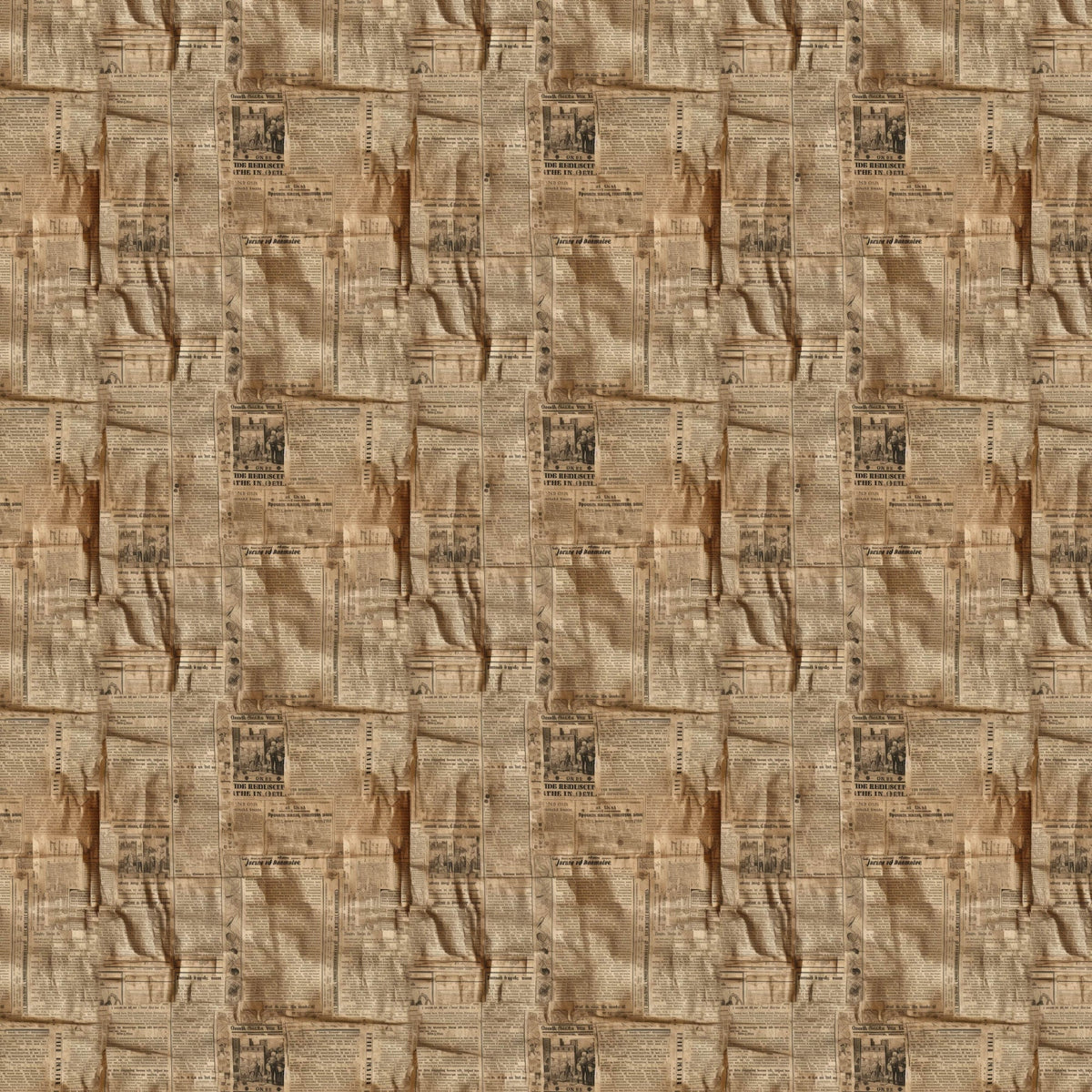 Sepia Press Pattern 3 Minky Fabric