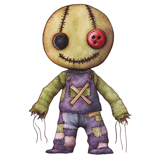 Colorful Voodoo Dolls Fabric Panel 24