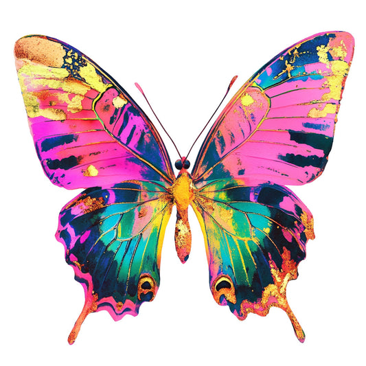 Vibrant Butterflies Fabric Panel 19