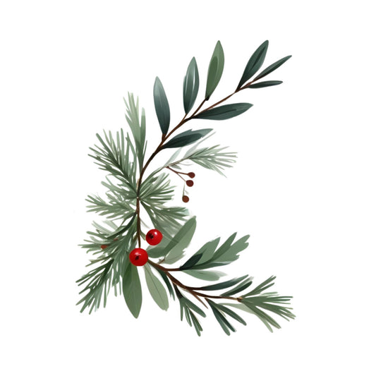 Christmas Element Fabric Panel 39