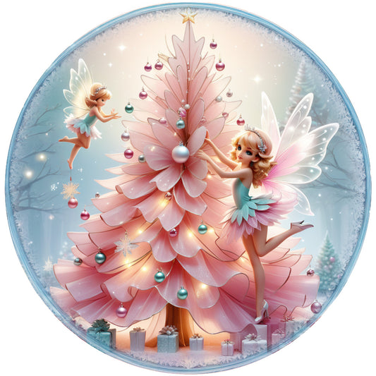 Winter Fairy Ornament Fabric Panel 28