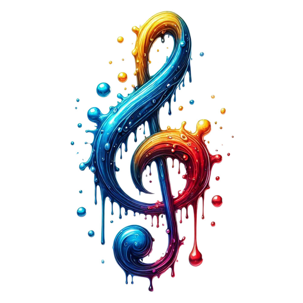 Musical Notes Fabric Panel 13