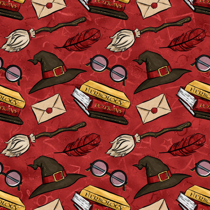 Wizard Magic School Pattern 14 Quilting Cotton Fabric