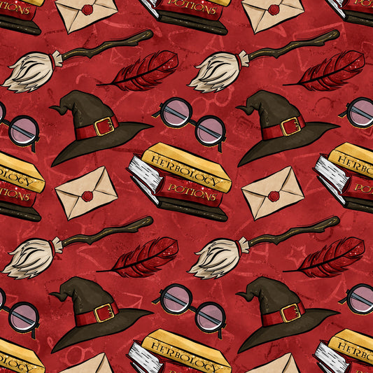 Wizard Magic School Pattern 14 Quilting Cotton Fabric