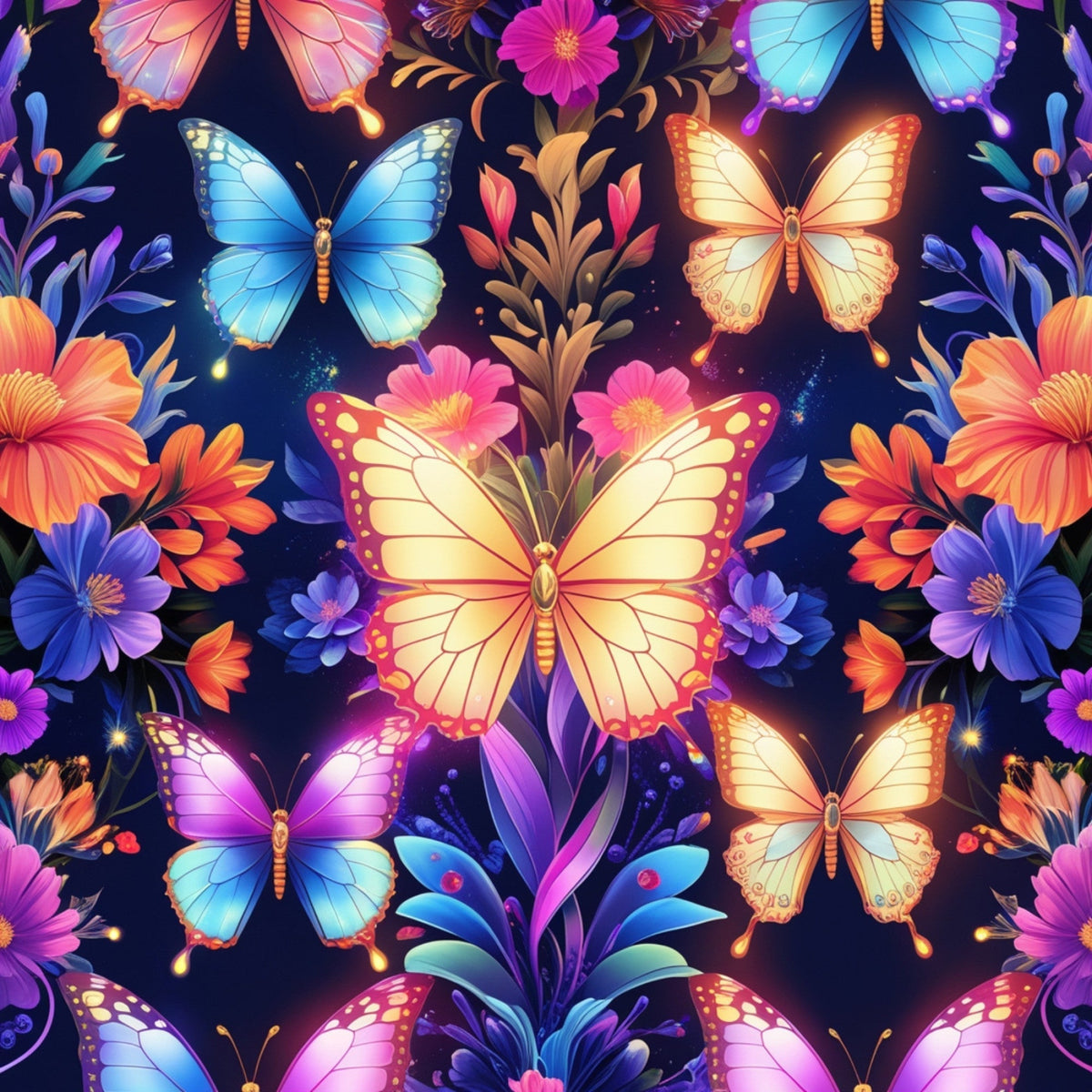 Luminous Wings Pattern 28 Minky Fabric