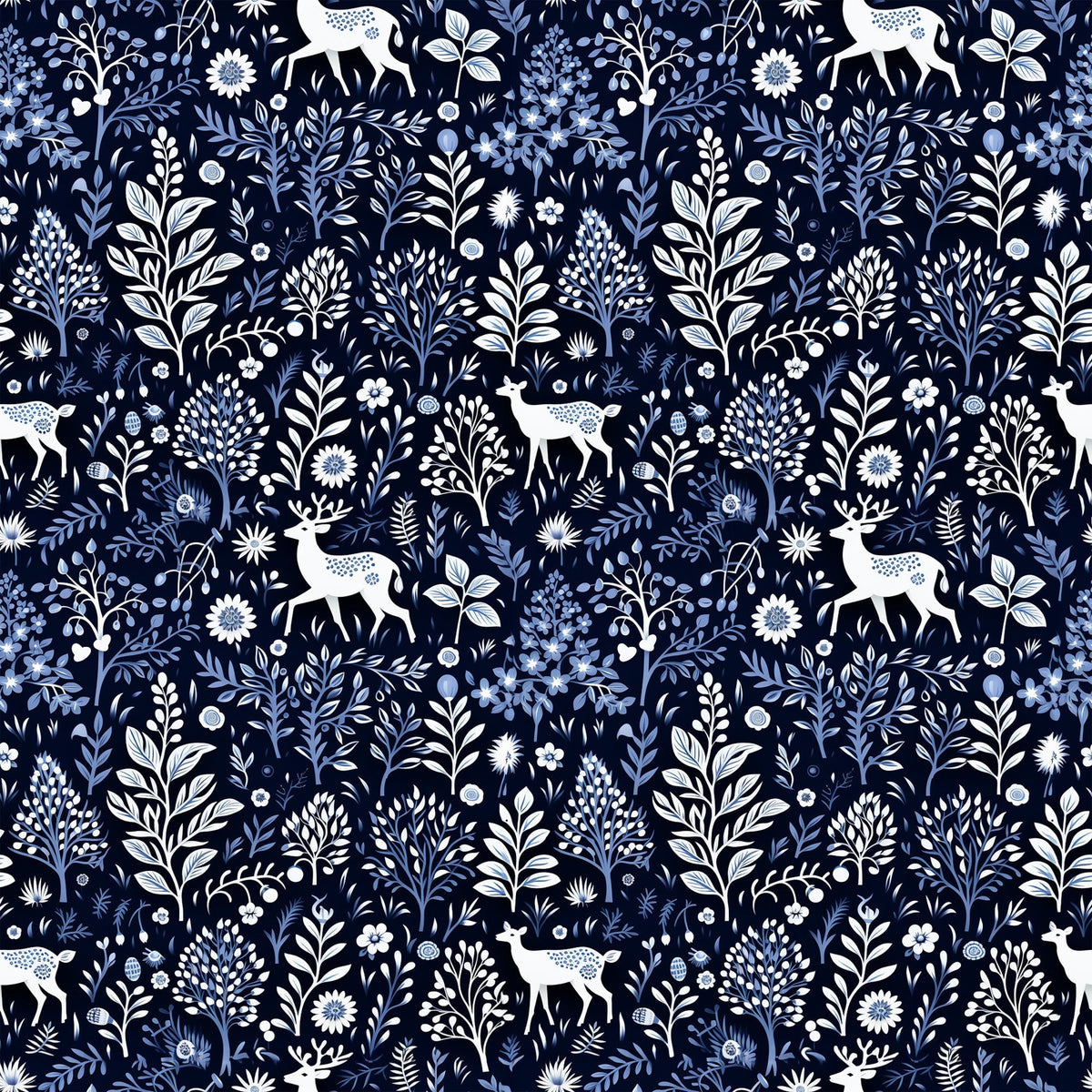 Midnight Forest Pattern 7 Minky Fabric