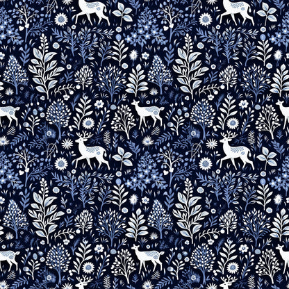 Midnight Forest Pattern 7 Minky Fabric
