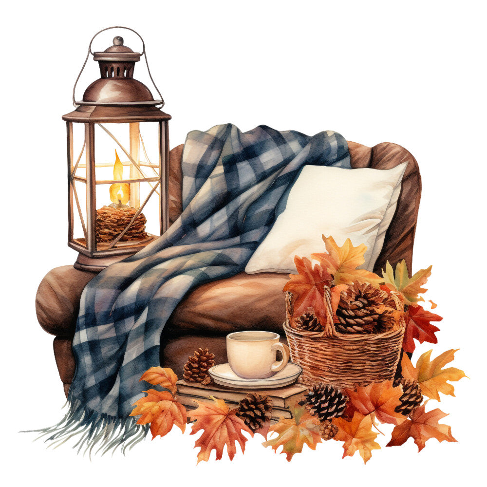 Cozy Autumn Fabric Panel 17