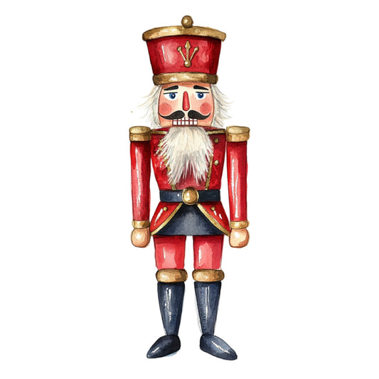 Classic Christmas Nutcrackers Fabric Panel 7