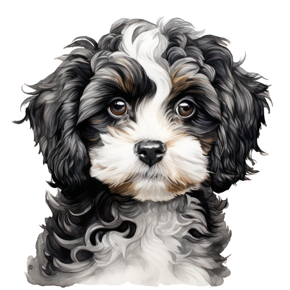 Cute Cavapoos Fabric Panel 14