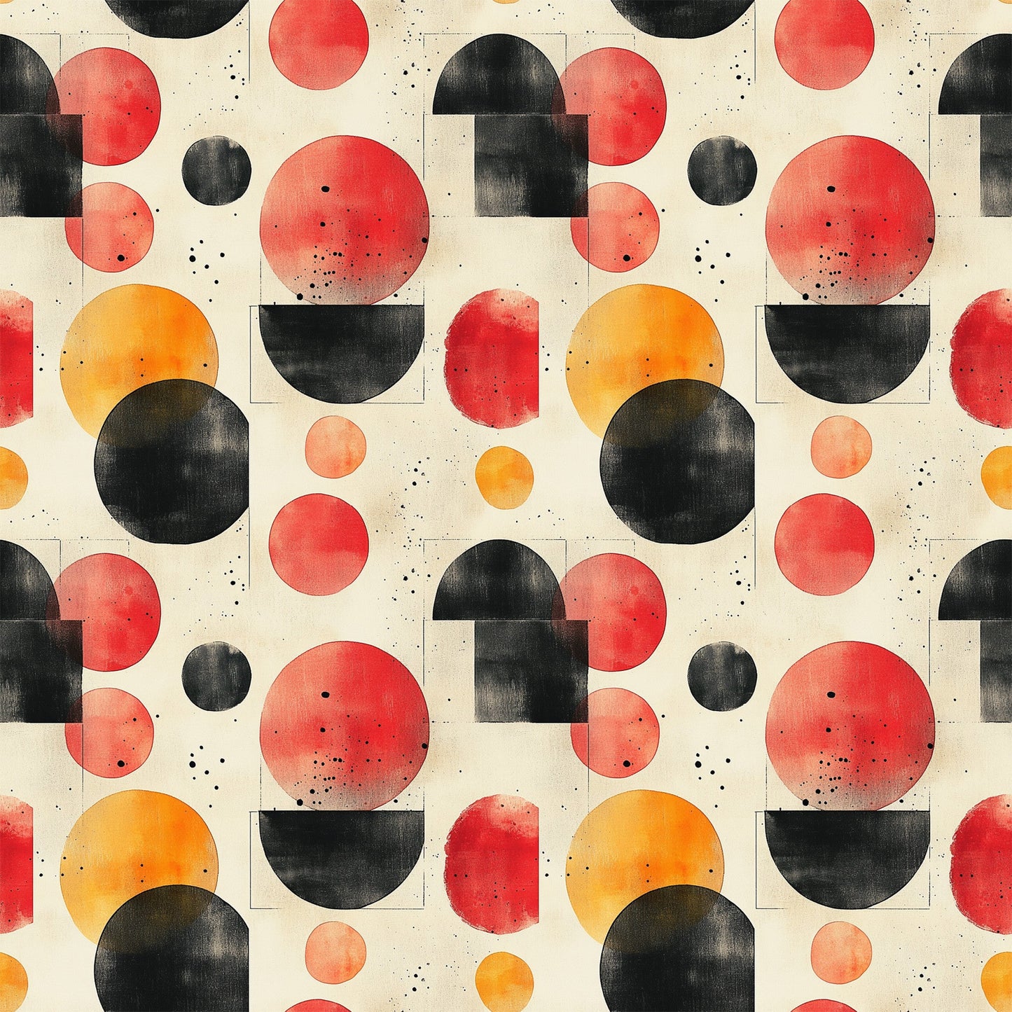 Mid Century Mod Geometric Pattern 5 Quilting Cotton Fabric