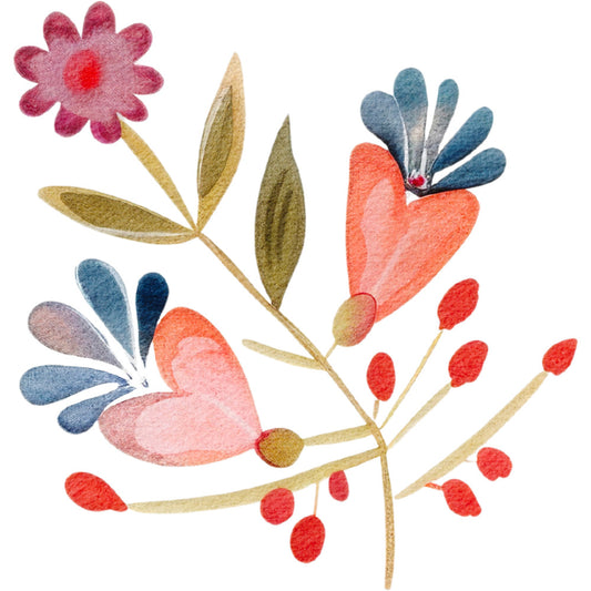 Folk Chicken Fabric Panel 10