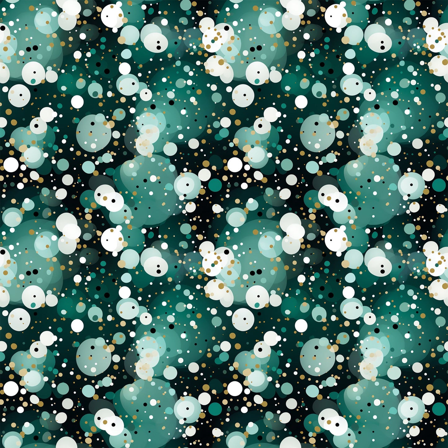 Green Confetti Pattern 12 Quilting Cotton Fabric