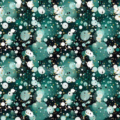 Green Confetti Pattern 12 Quilting Cotton Fabric