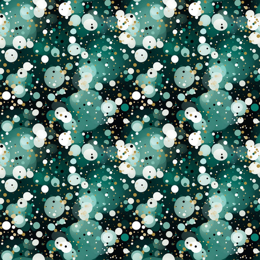 Green Confetti Pattern 12 Quilting Cotton Fabric