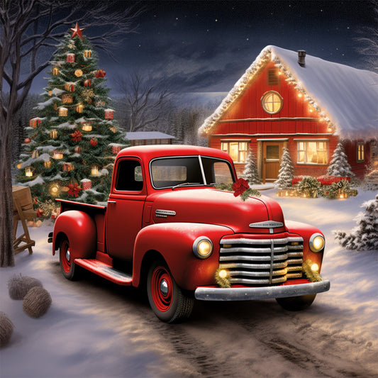 A Country Christmas Fabric Panel 62