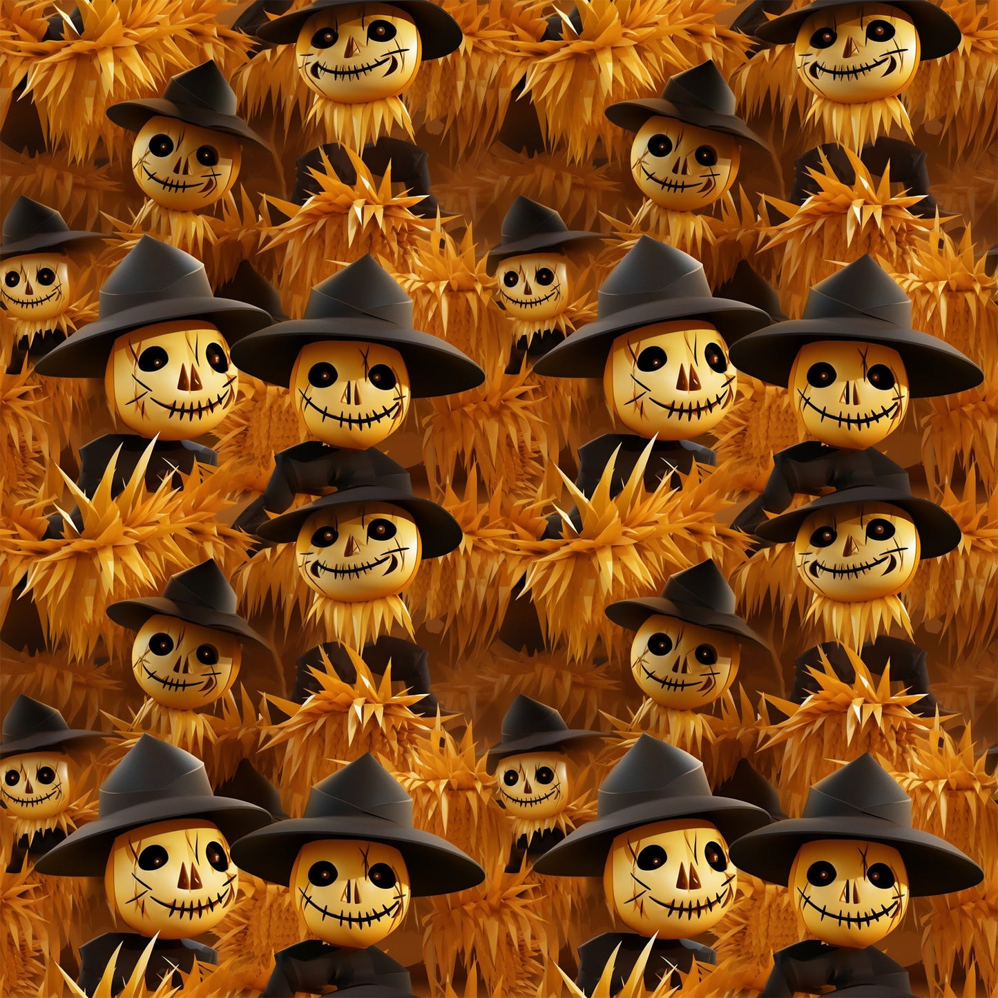 Scary Halloween Pattern 4 Quilting Cotton Fabric