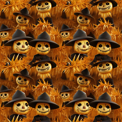 Scary Halloween Pattern 4 Quilting Cotton Fabric