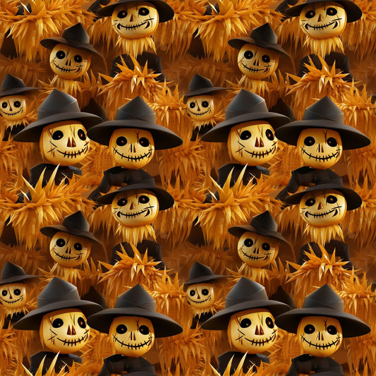 Scary Halloween Pattern 4 Quilting Cotton Fabric