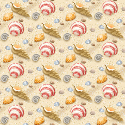 Tropical Shoreline Pattern 8 Minky Fabric