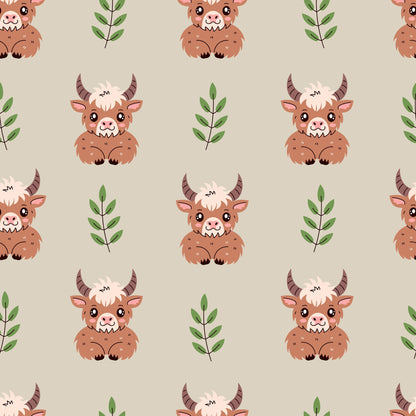 Moo Meadow Pattern 3 Minky Fabric