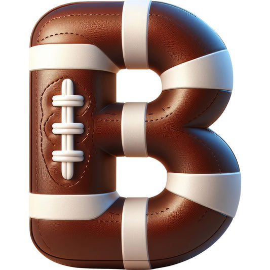Football Alphabet Fabric Panel 11