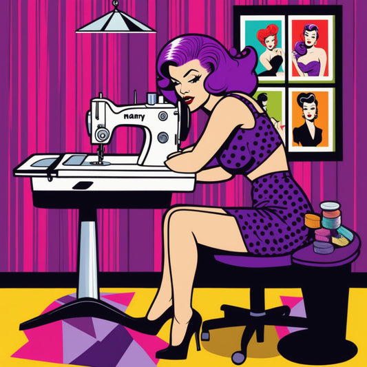 Pop Art Sewing Fabric Panel 63