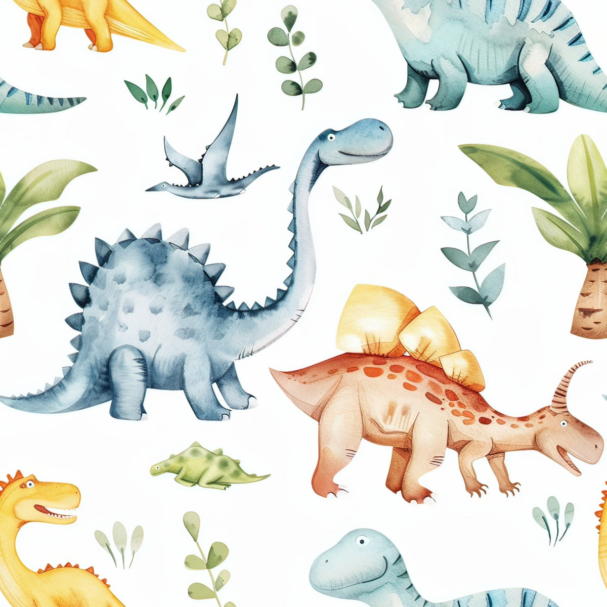 Prehistoric Pals Pattern 8 Minky Fabric