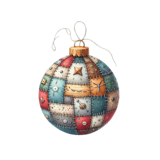 Christmas Patchwork Fabric Panel 3