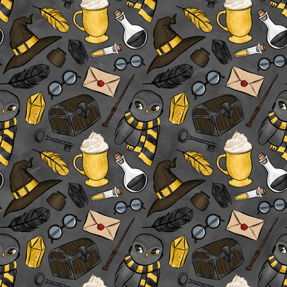 Wizard Magic School Pattern 2 Quilting Cotton Fabric