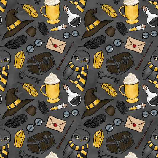 Wizard Magic School Pattern 2 Quilting Cotton Fabric