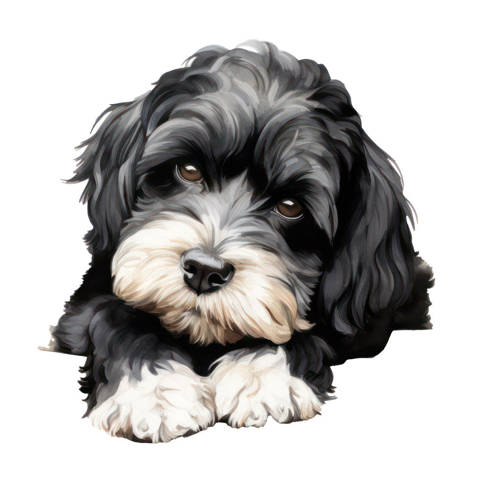 Cute Cavapoos Fabric Panel 13