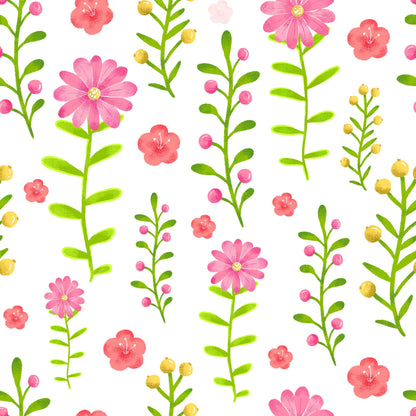 Berry Blossom Meadow Pattern 1 Minky Fabric