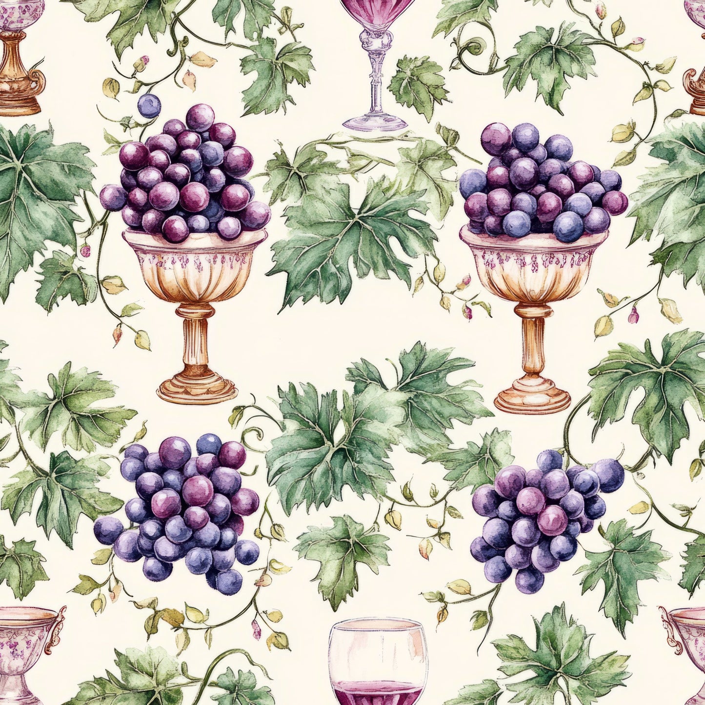 The Vineyard Pattern 27 Quilting Cotton Fabric