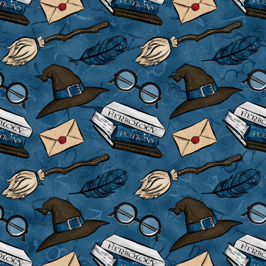 Wizard Magic School Pattern 42 Quilting Cotton Fabric