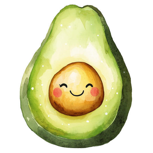 Smiling Avocados Fabric Panel 3