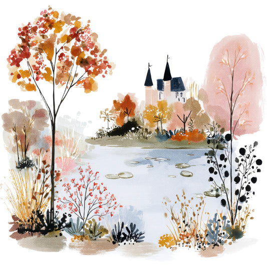 Woodland Animals Cottagecore Fabric Panel 22