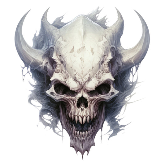 Horror Skulls Fabric Panel 1