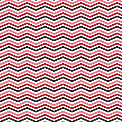 50s Black and Red Diner Pattern 1 Quilting Cotton Fabric