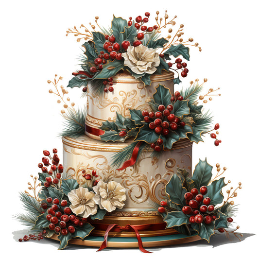 Elegant Christmas Fabric Panel 23
