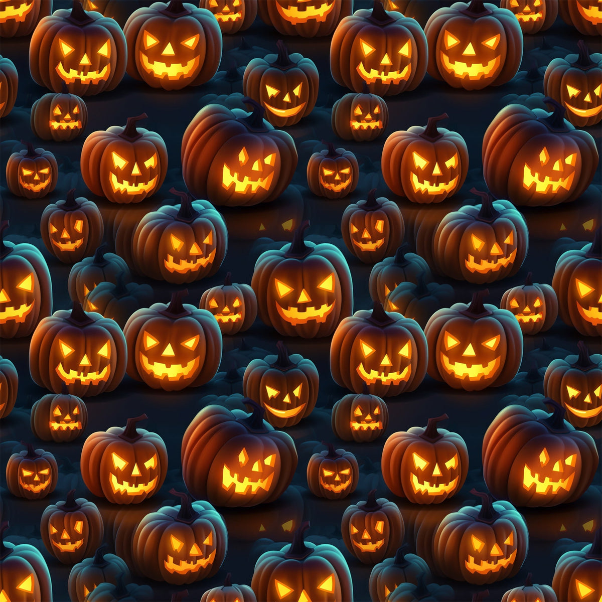 Glowing Ghosts Pattern 7 Minky Fabric