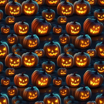 Glowing Ghosts Pattern 7 Minky Fabric