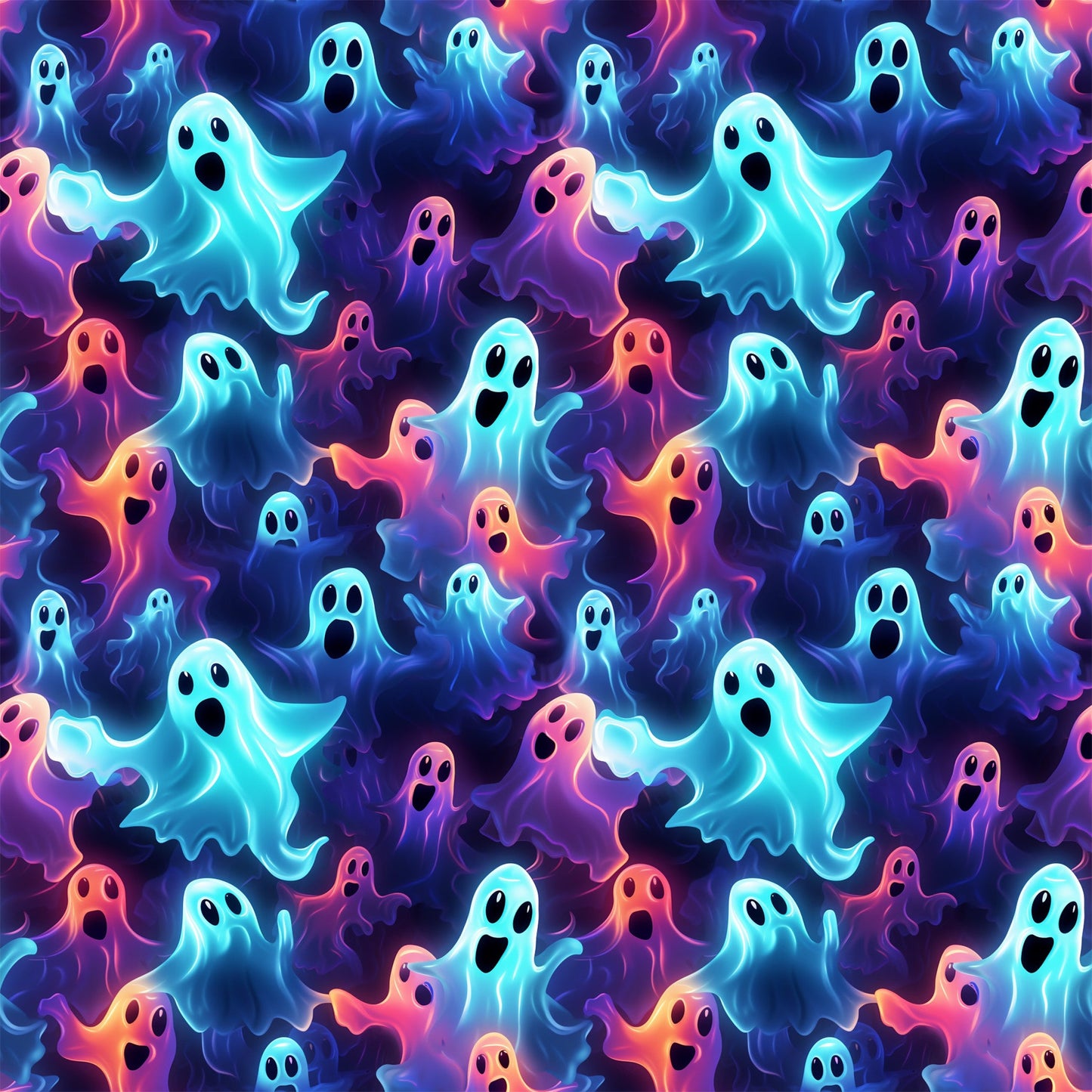 Scary Halloween Pattern 10 Quilting Cotton Fabric