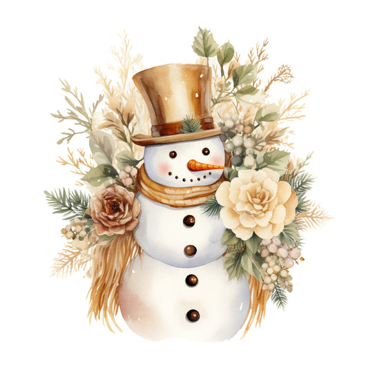A Golden Christmas Fabric Panel 1