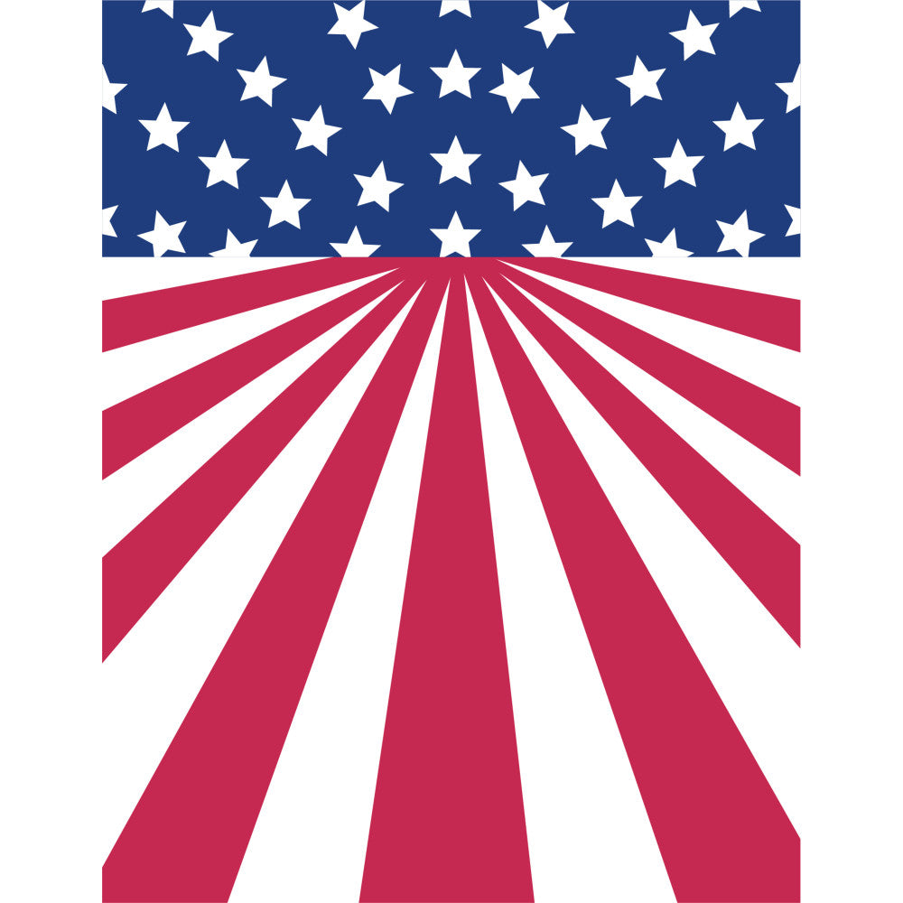American Flag Icons Fabric Panel 25