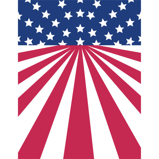 American Flag Icons Fabric Panel 25