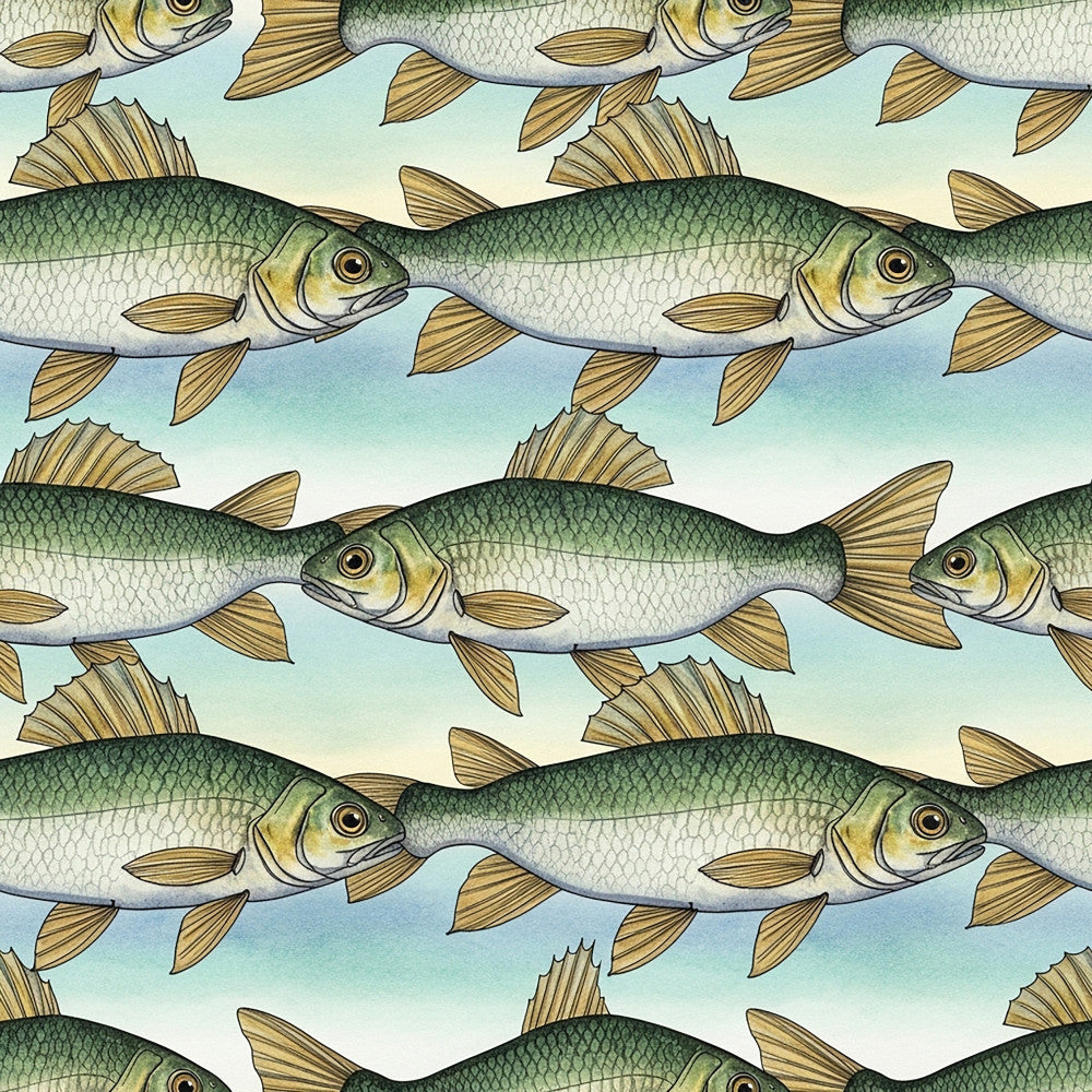 Angler's Vintage Almanac Pattern 15 Minky Fabric